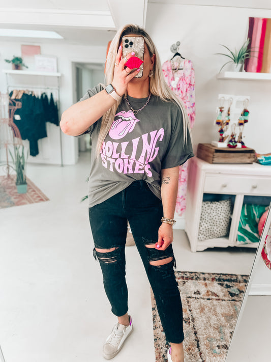 Rolling Stones Pink Tee