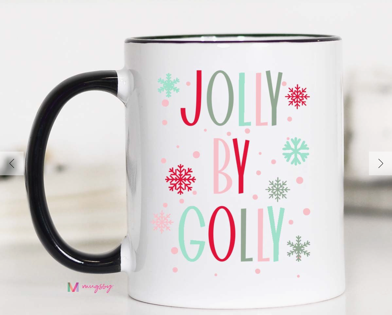 Jolly By Golly Christmas Mug