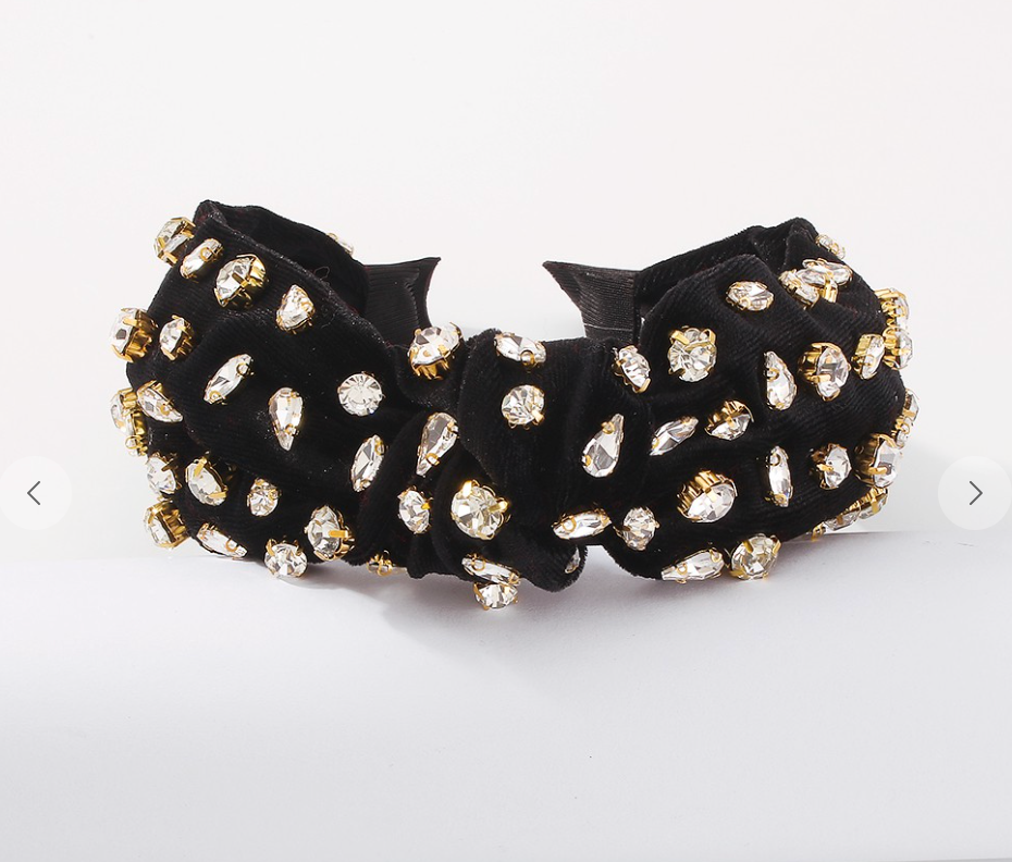 Black Stud Headband