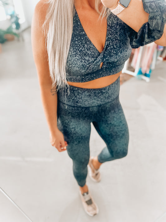 Jemma Foil Sports Bra