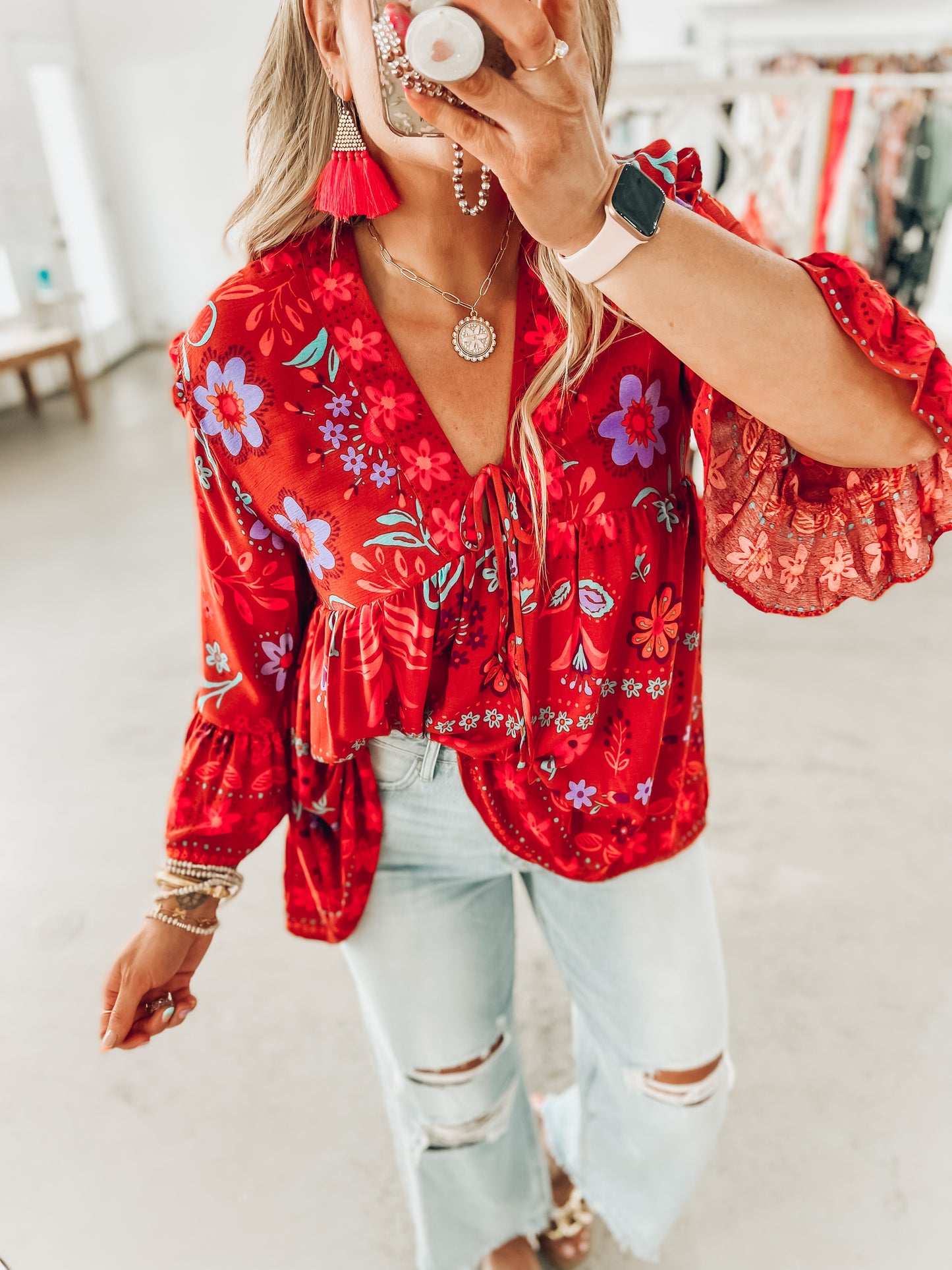 Liv Floral Top