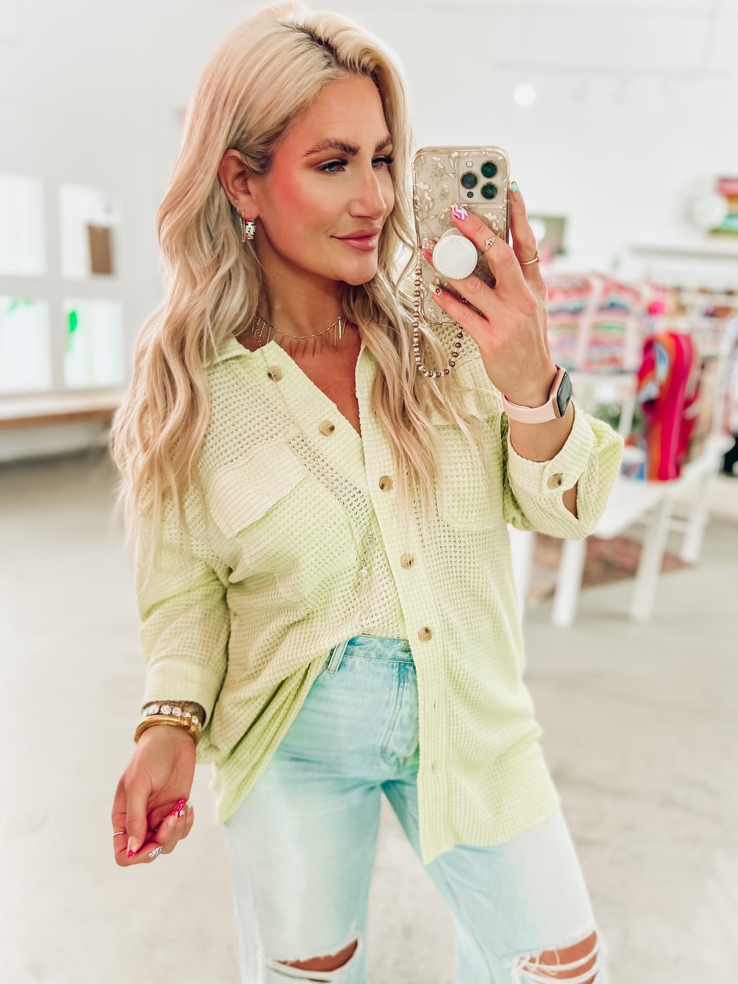 Willow Button Top
