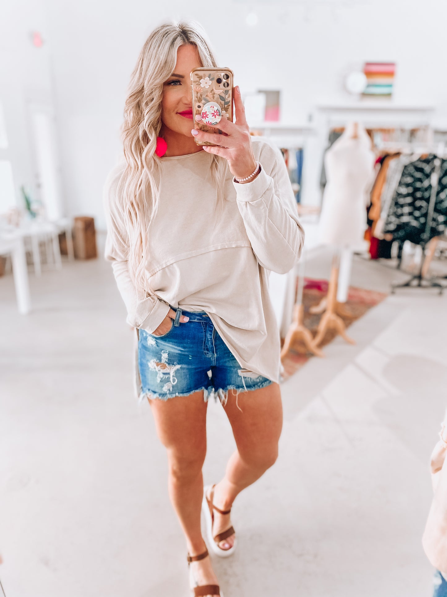 Madelyn Split Hem Top