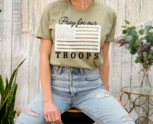 Troops Tee Olive