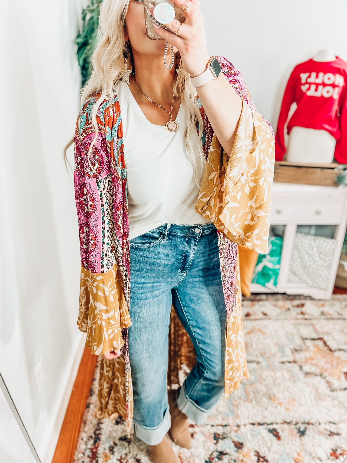 Emmie Mixed Floral Kimono
