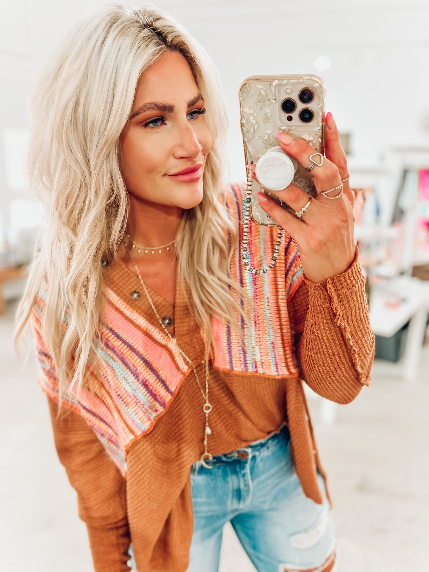 Becky Button Pullover
