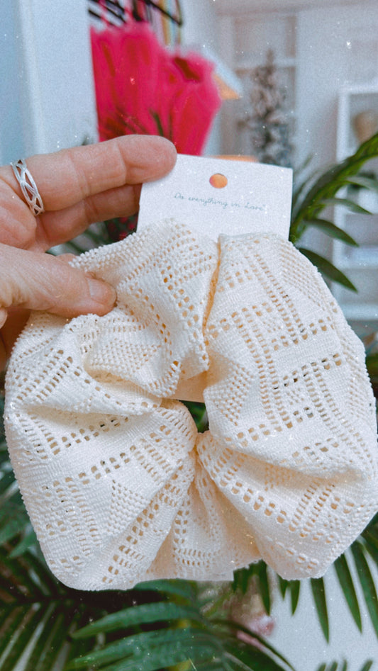 Natural Big A** Scrunchie