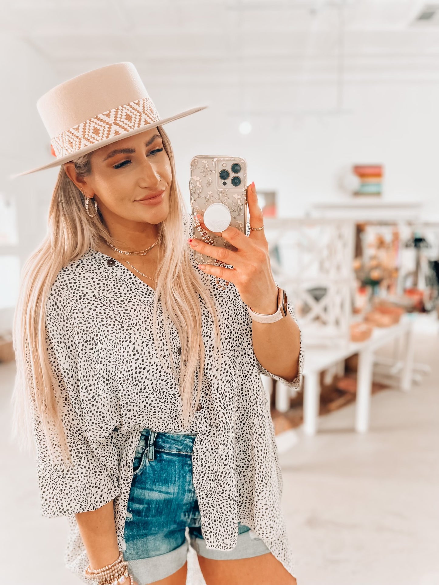 Nala Button Top