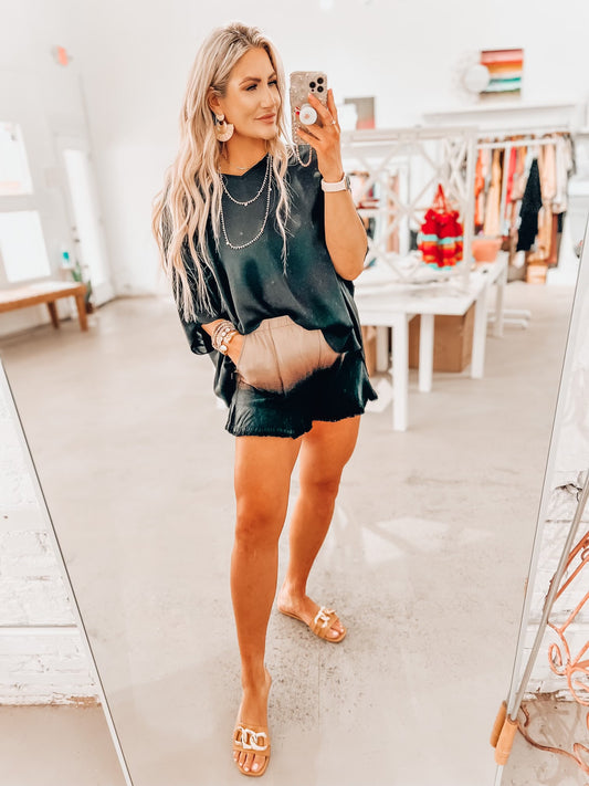 Zari Dip Dyed Shorts