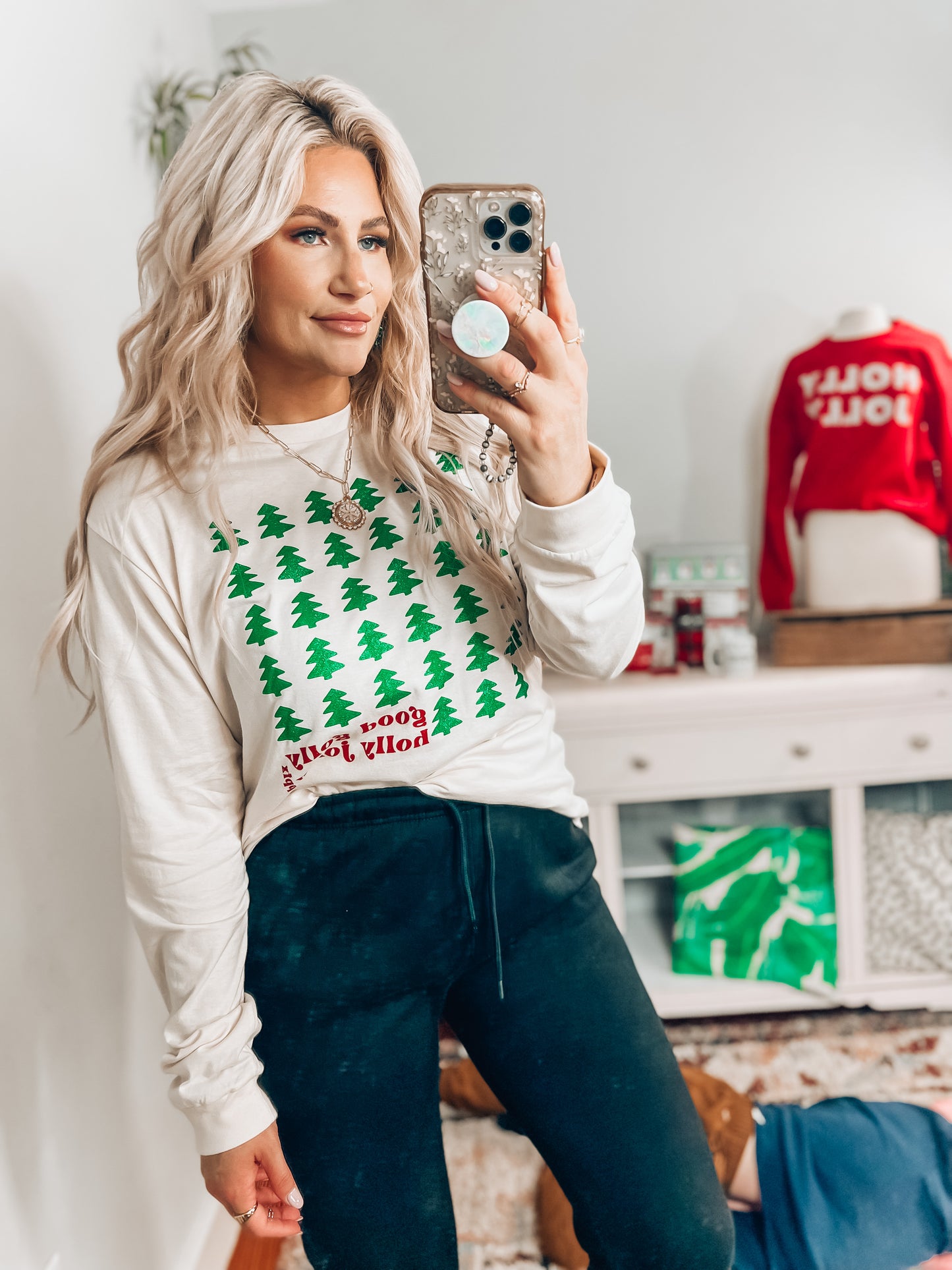 Good Golly, Holly Jolly Longsleeve tee