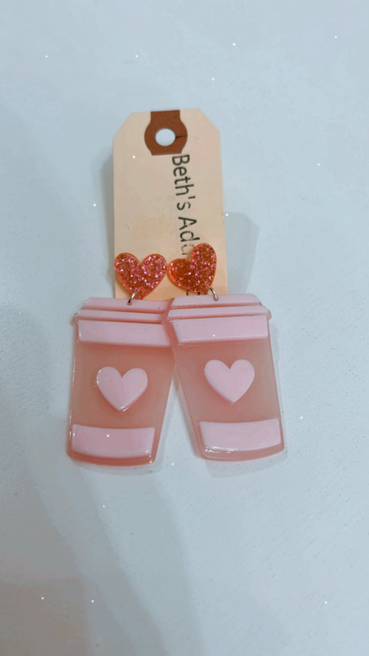 Latte Love Earrings
