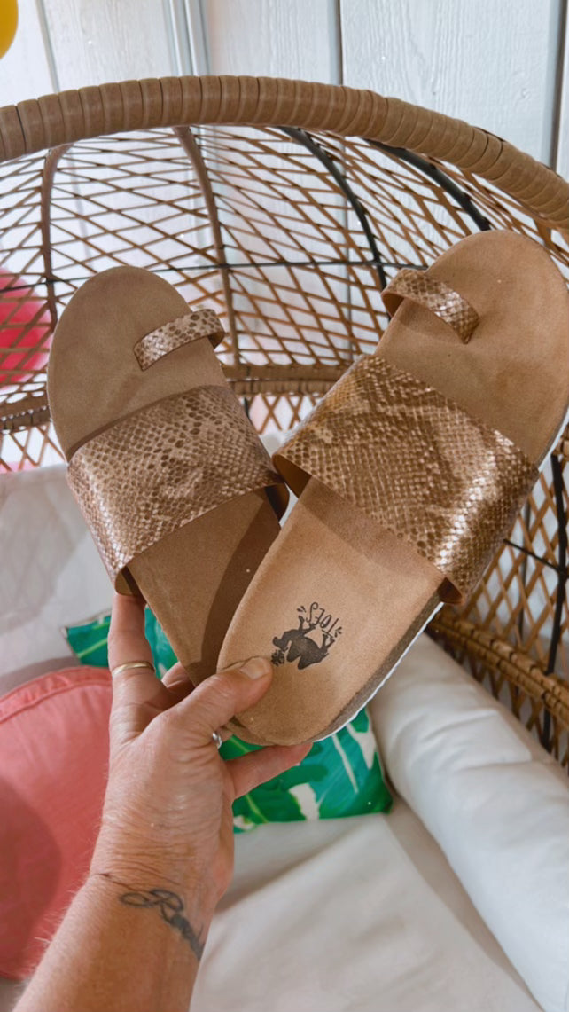 Ava Bronze Slides