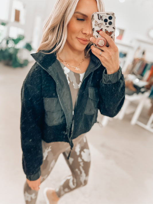 Stay Cozy Cropped Jacket