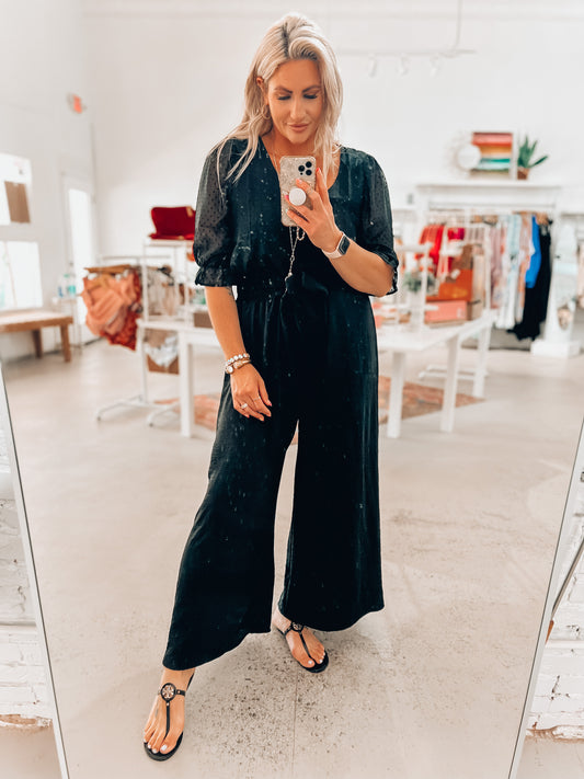 Missy Dot Top- Black