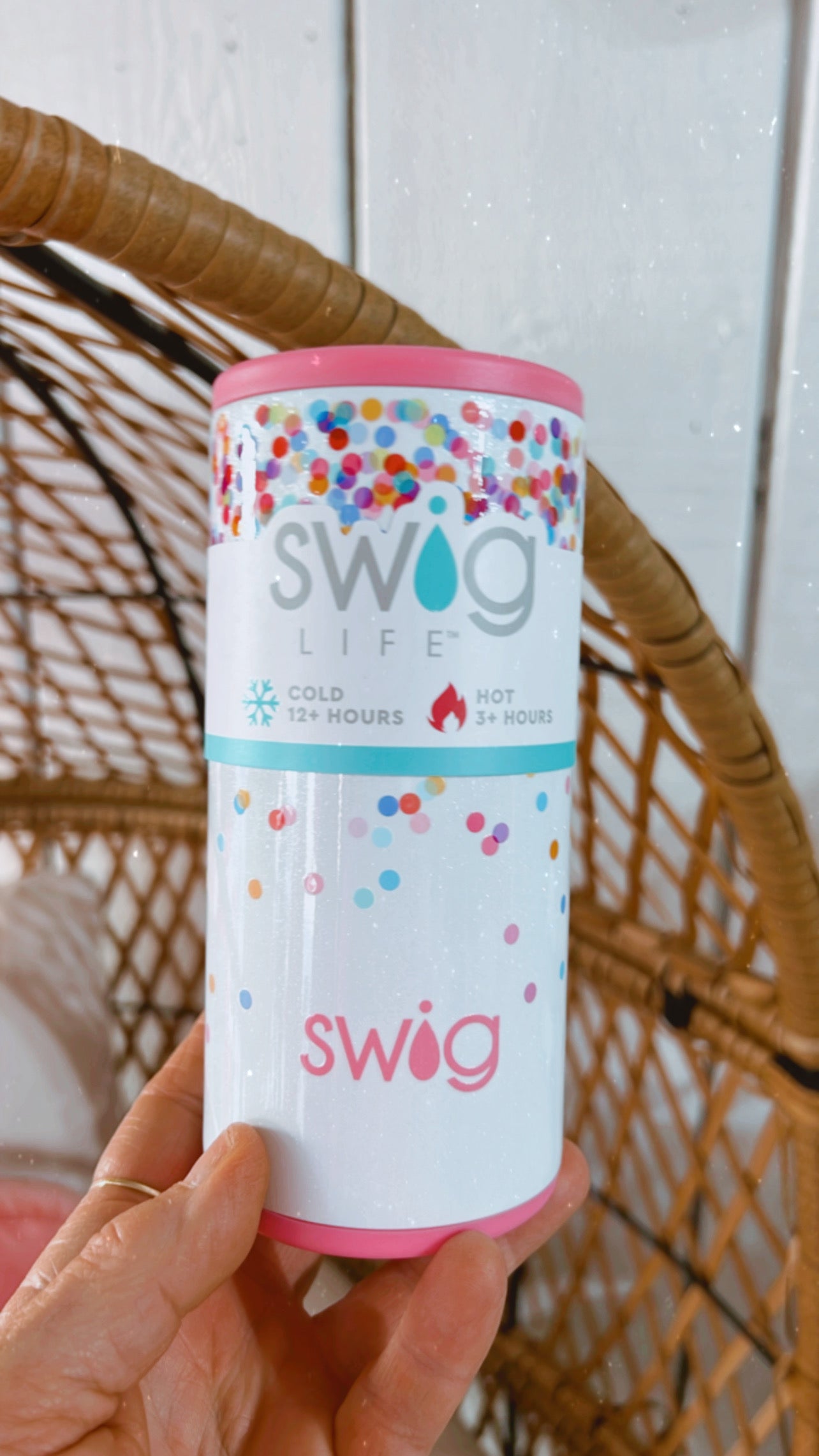 Confetti Skinny Can Cooler