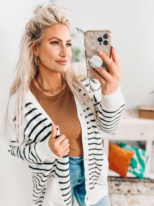 Phoebe Striped Cardi