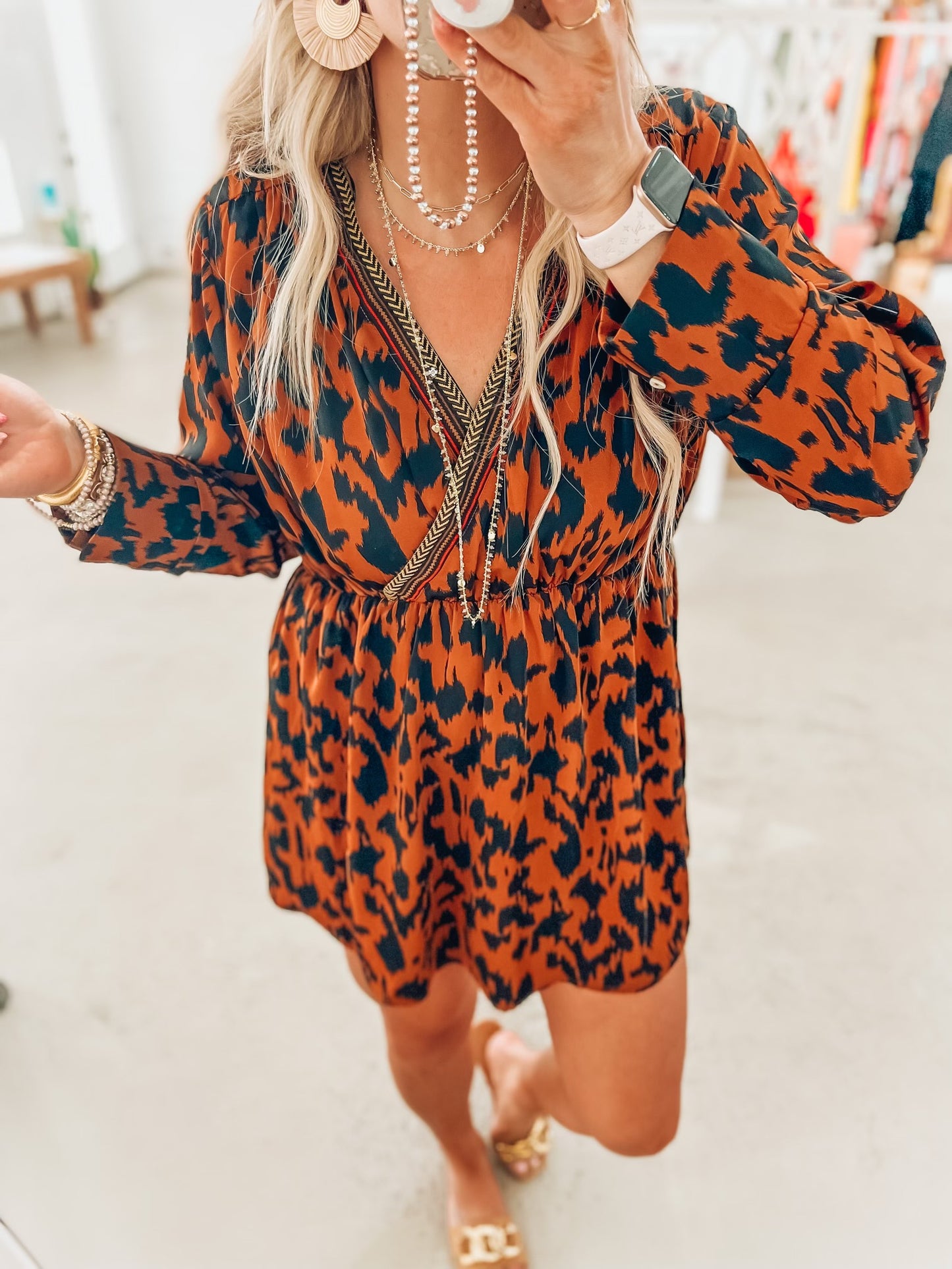 Winnie Leo Faux Wrap Dress