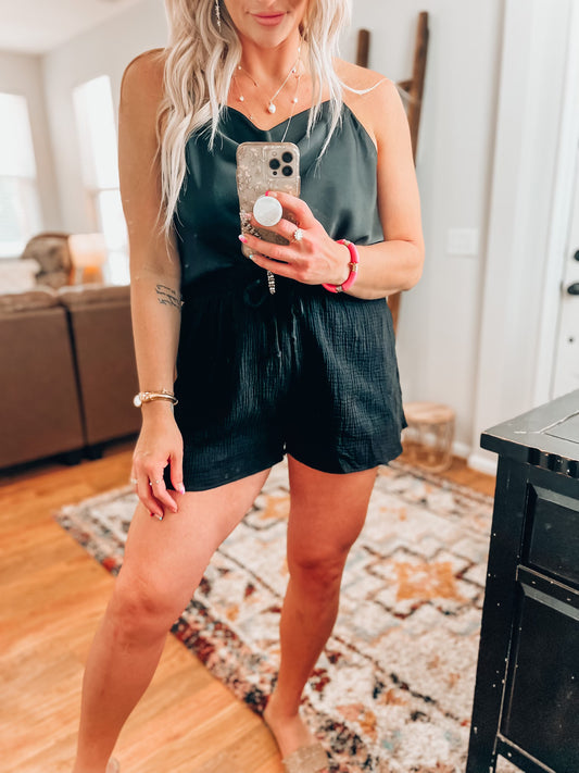 Ryan Black Shorts