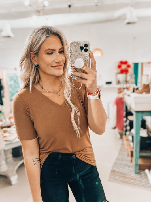 Tina Basic Tee - Multiple Colors!!