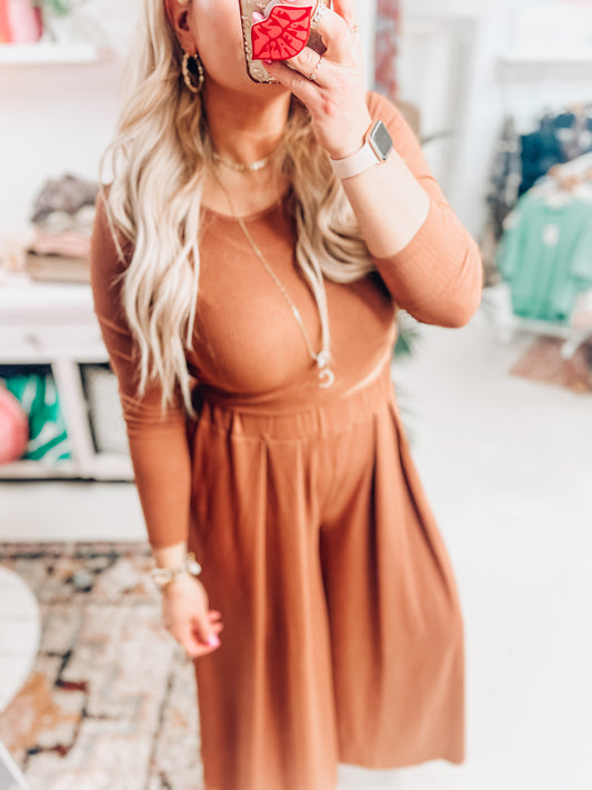 Toffee Girl Wide Leg Pants