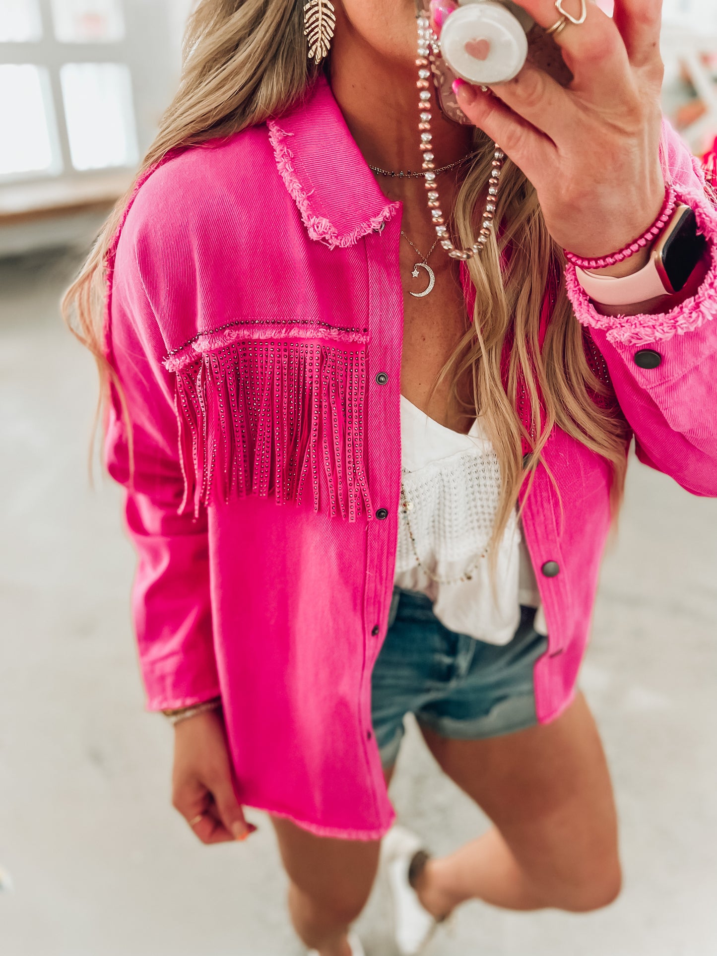Loretta Fringe Jacket