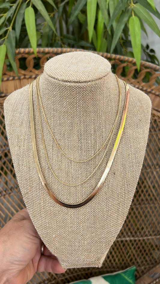 Snake Chain Layered Necklace