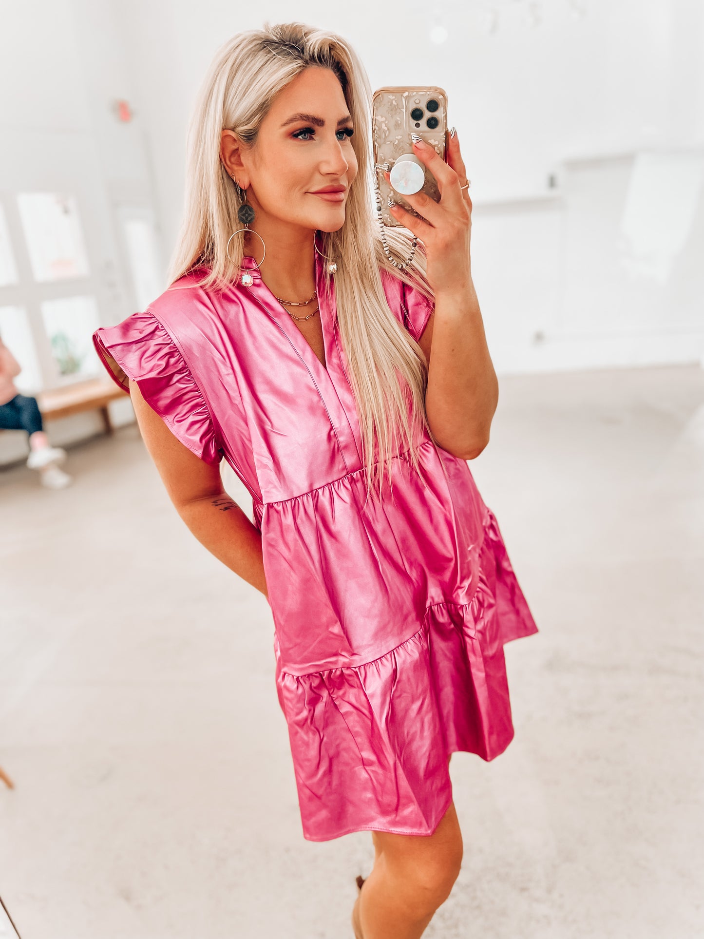 Axl Metallic Rose Dress