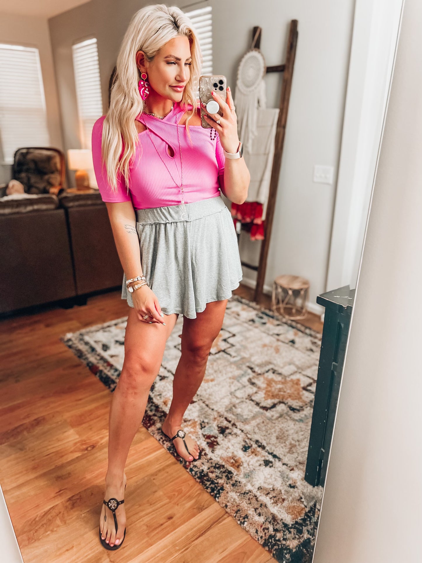 Lucy Soft Shorts- Grey