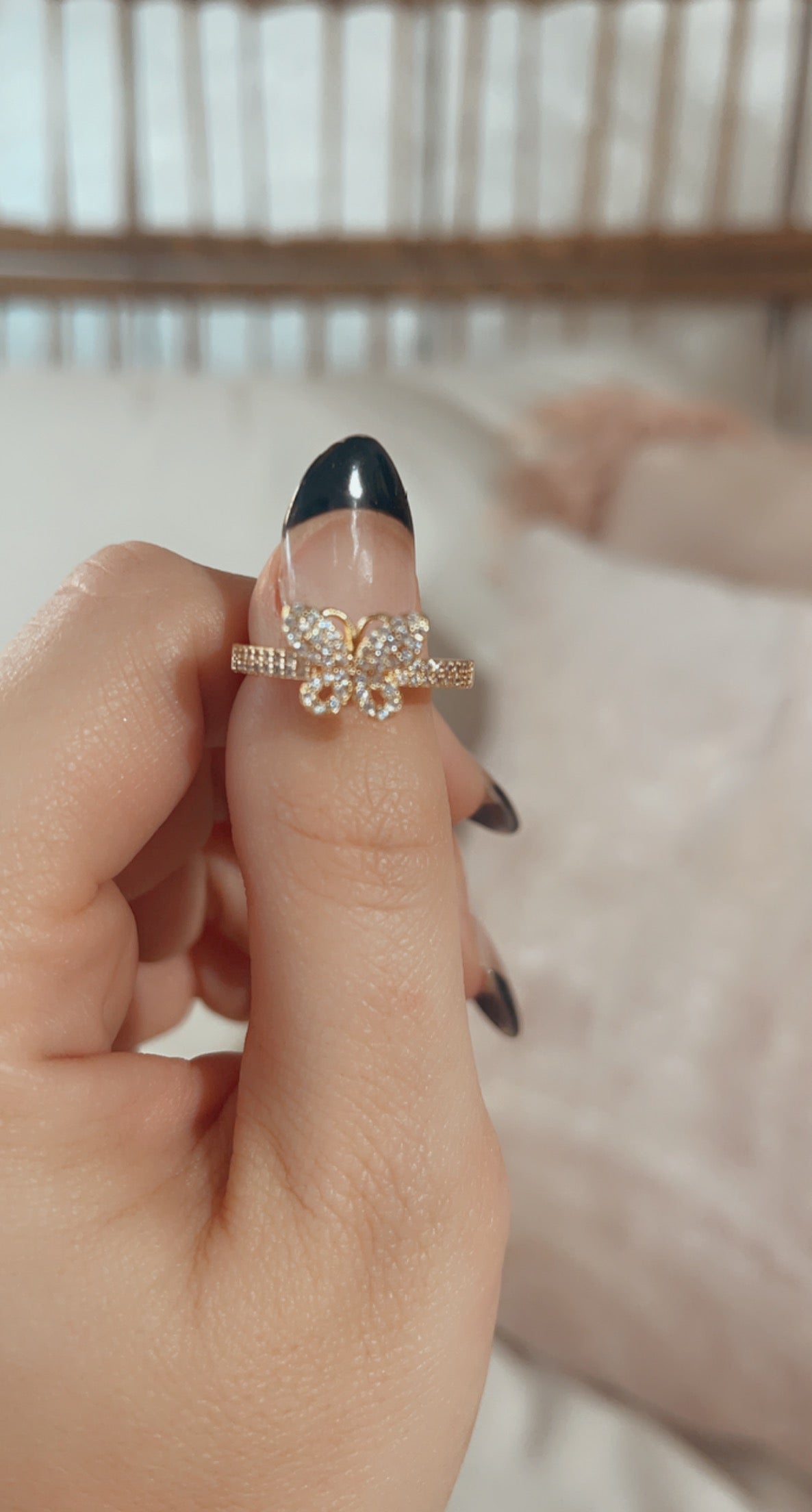 Dainty Butterfly Ring