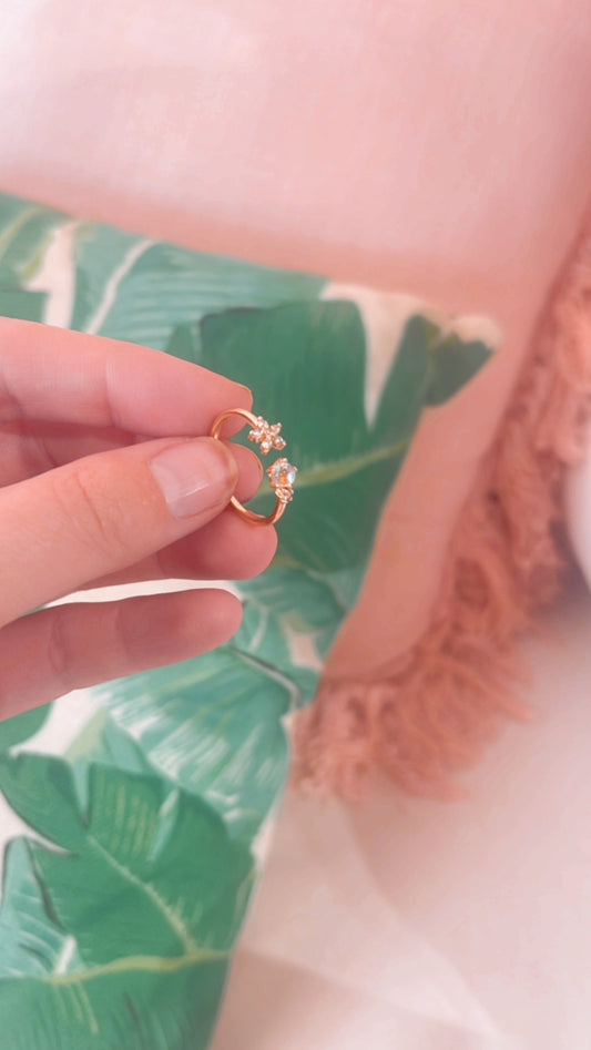 Opal Adjustable Ring-Miss Daisy