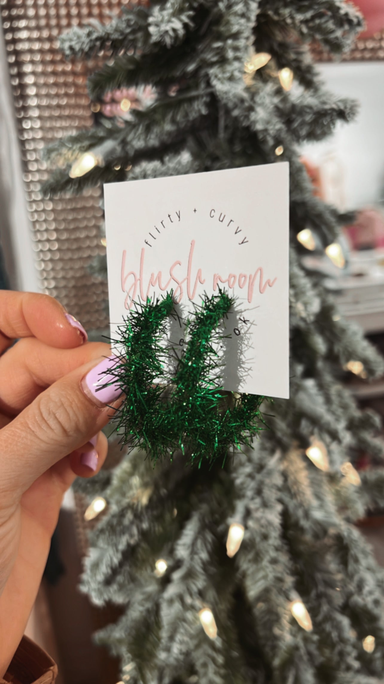 Tinsel Hoops- Green