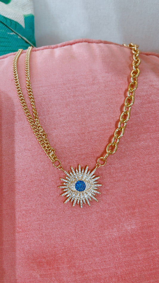 Pale Blue Eyes Necklace