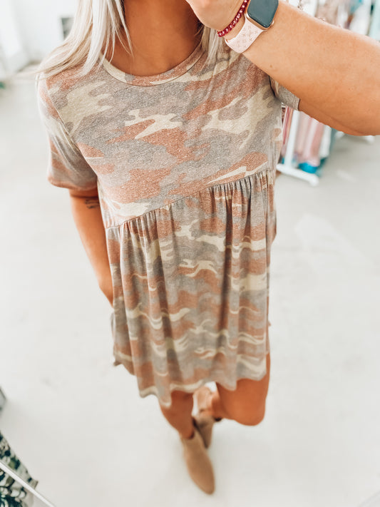 Mina Camo Dress