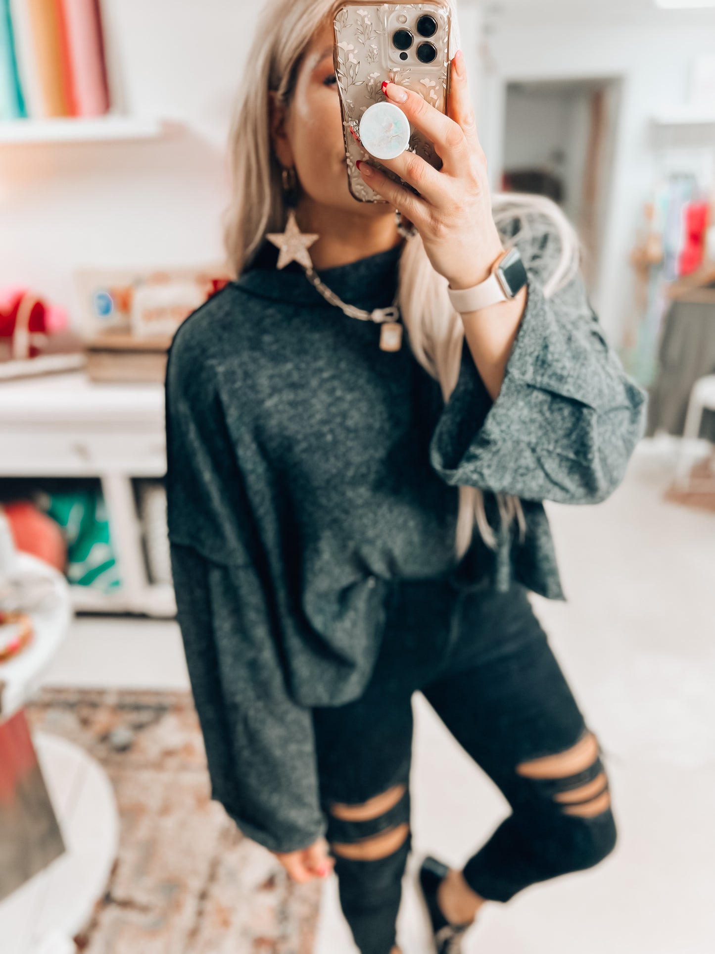 Lilly Mock Neck Sweater