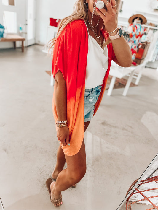 Tequila Sunrise Kimono