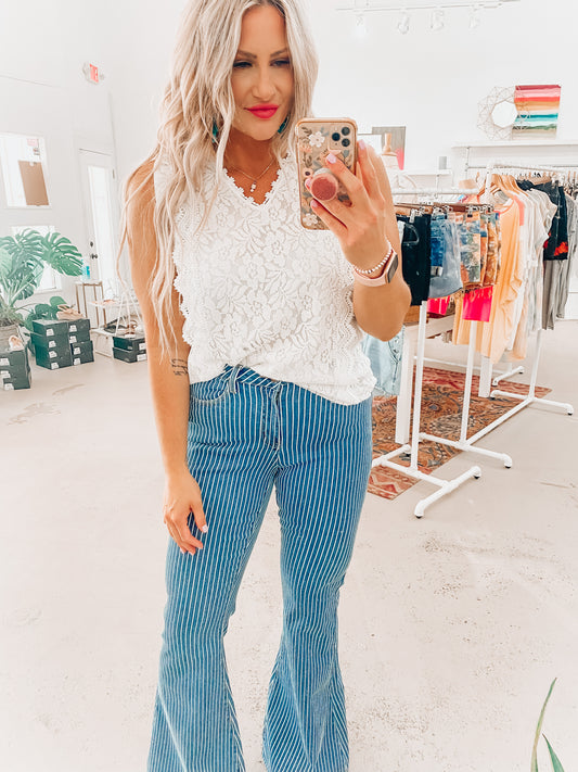 Frenchi Lace Tank Top