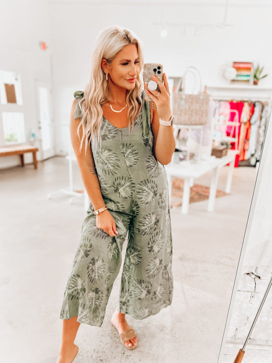 Rio Palm Jumpsuit