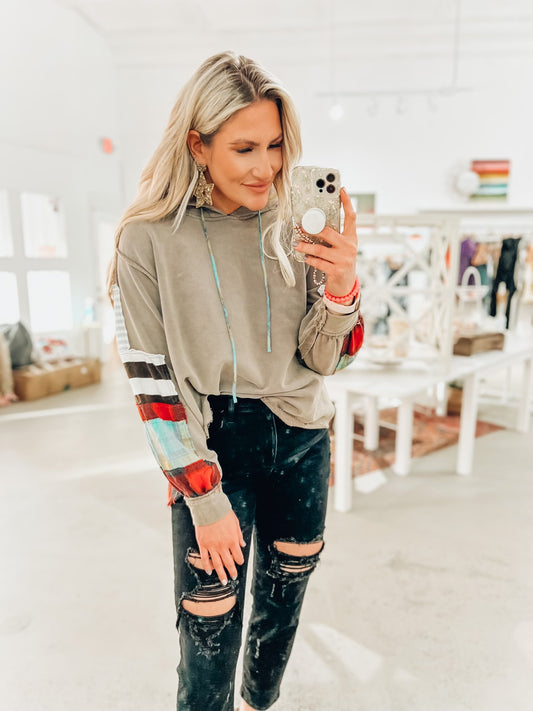 Shadi Plaid Pullover