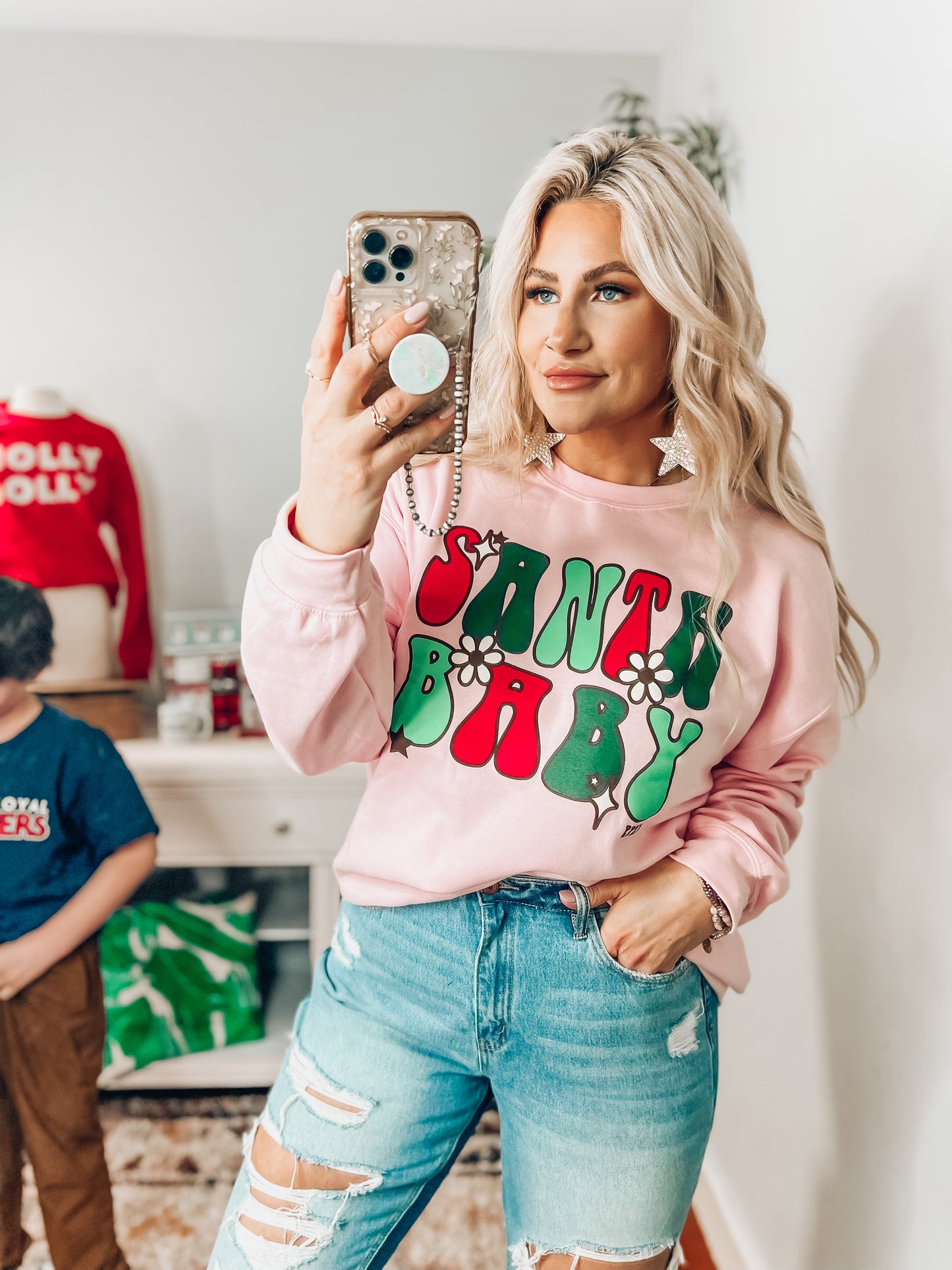 Santa Baby Crew Pullover