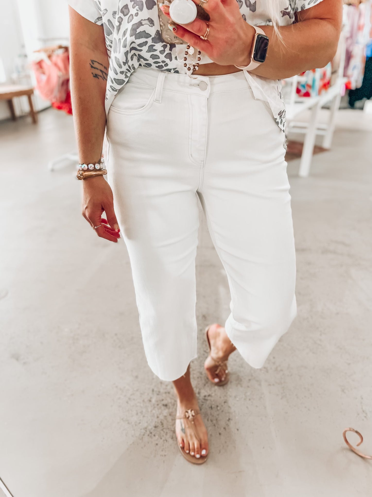 Jackson Judy Blue Cropped Jeans