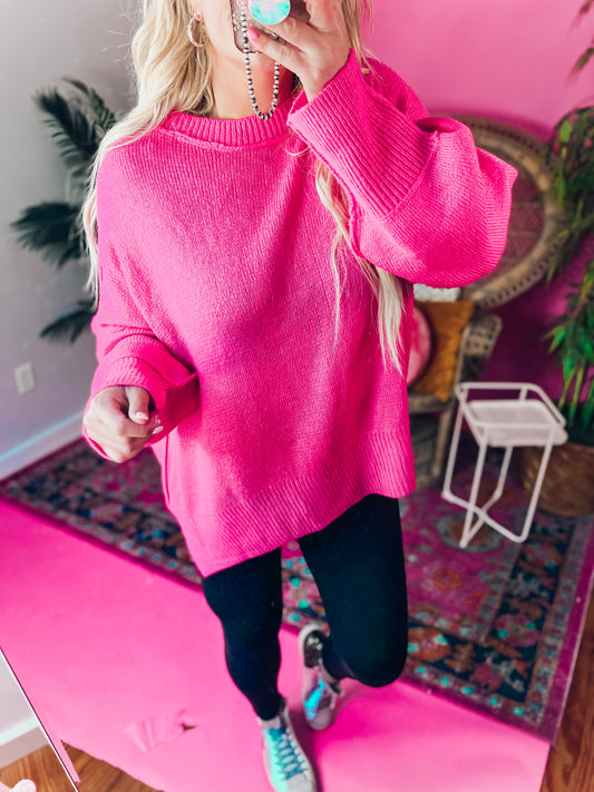 Sadie Pink Sweater