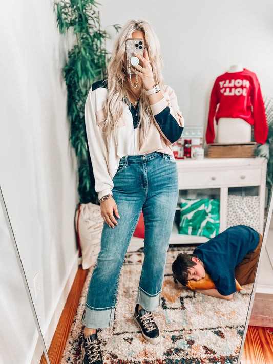 Andi Color Block Top