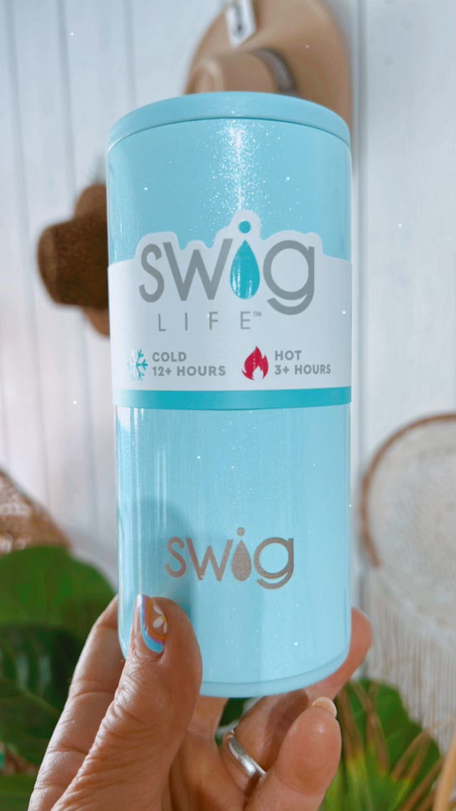 Shimmer Aquamarine-Skinny Can Cooler