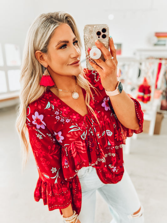 Liv Floral Top