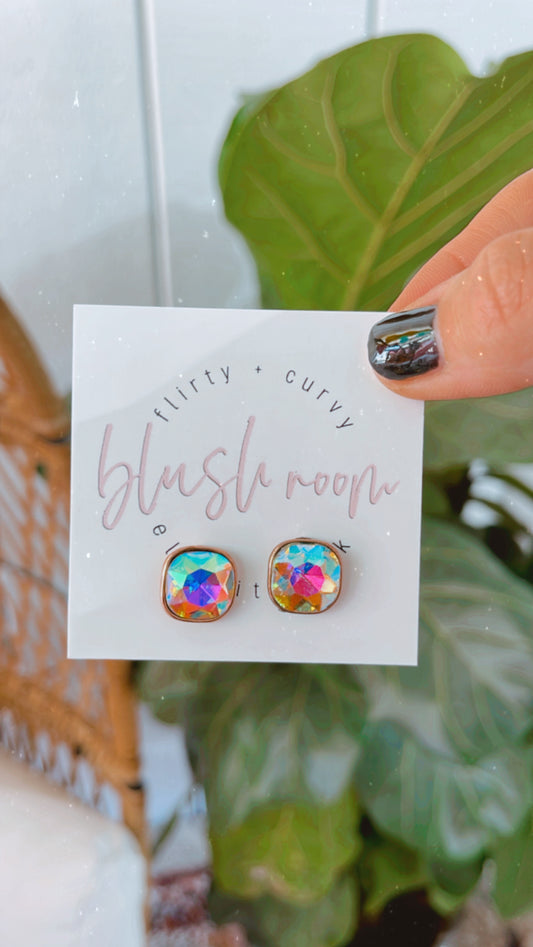 Iridescent Squared Studs