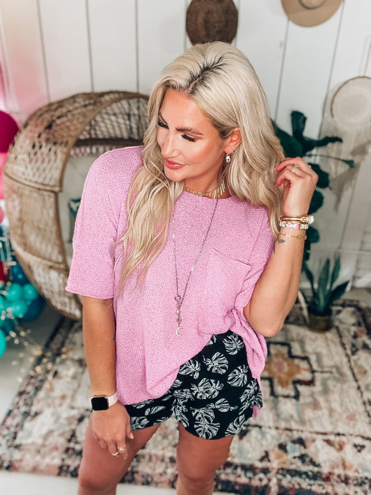 Stella Pocket Top- Lilac