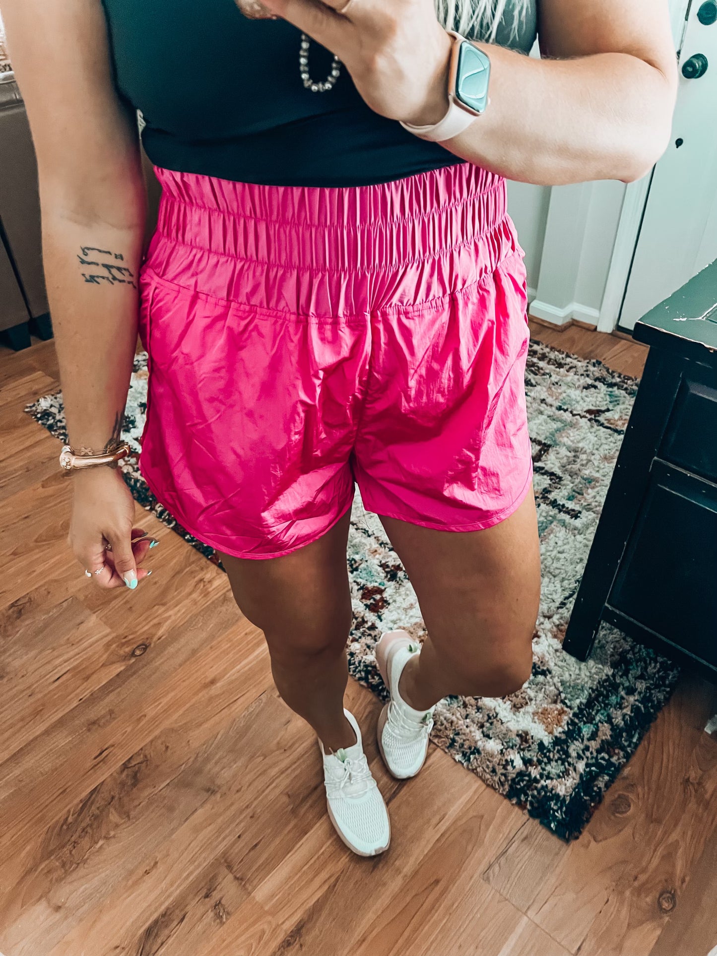 Heidi Running Shorts- Hot Pink