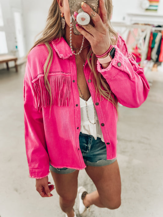 Loretta Fringe Jacket