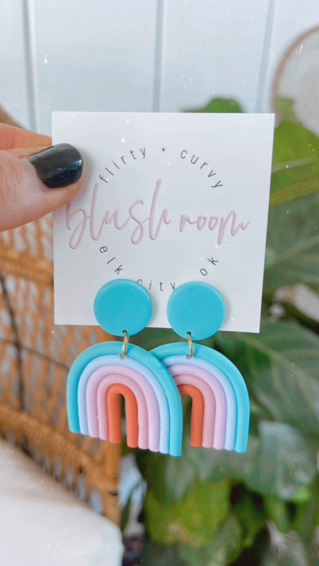 Pastel Rainbow Earrings