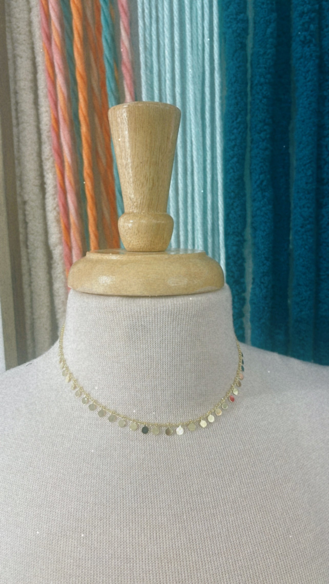 Flowy Beaded Choker-Chloe Gold